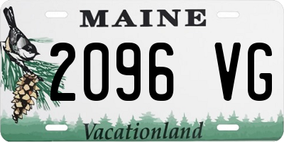 ME license plate 2096VG