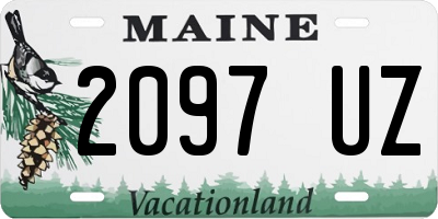 ME license plate 2097UZ