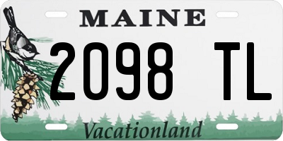 ME license plate 2098TL