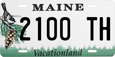 ME license plate 2100TH