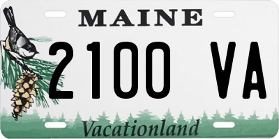 ME license plate 2100VA