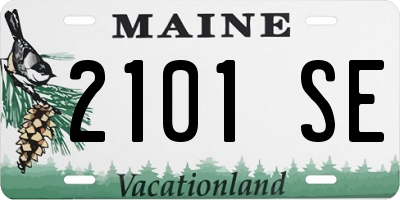 ME license plate 2101SE