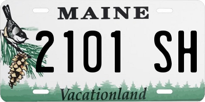 ME license plate 2101SH