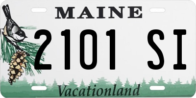 ME license plate 2101SI