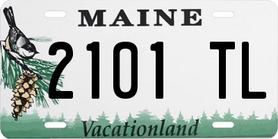 ME license plate 2101TL