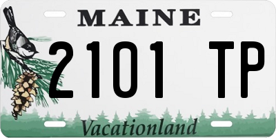 ME license plate 2101TP