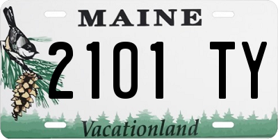 ME license plate 2101TY