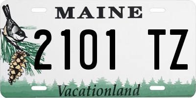ME license plate 2101TZ