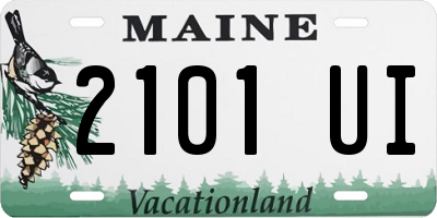 ME license plate 2101UI