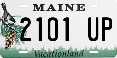 ME license plate 2101UP