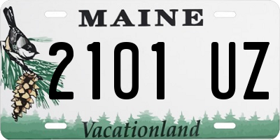 ME license plate 2101UZ