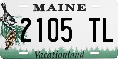 ME license plate 2105TL