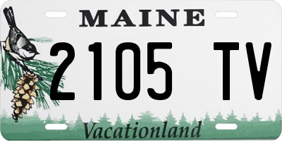 ME license plate 2105TV