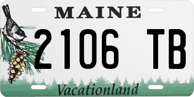 ME license plate 2106TB
