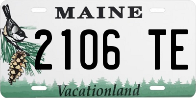 ME license plate 2106TE