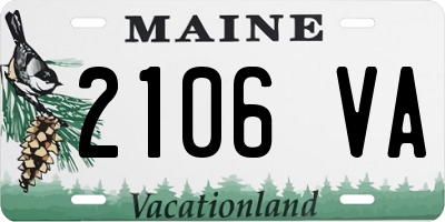 ME license plate 2106VA