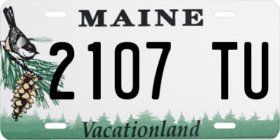 ME license plate 2107TU