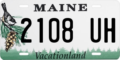 ME license plate 2108UH