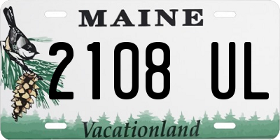 ME license plate 2108UL