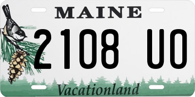 ME license plate 2108UO