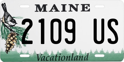 ME license plate 2109US