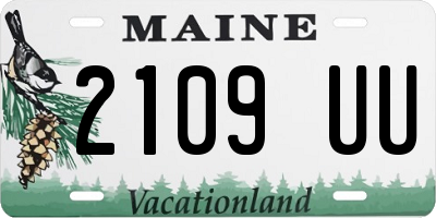 ME license plate 2109UU