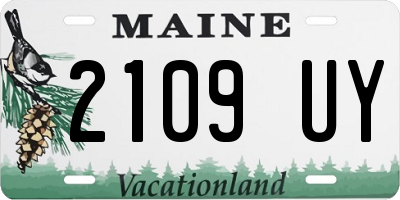 ME license plate 2109UY