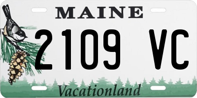 ME license plate 2109VC