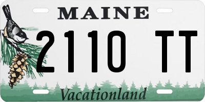 ME license plate 2110TT