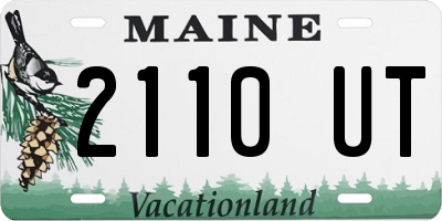 ME license plate 2110UT