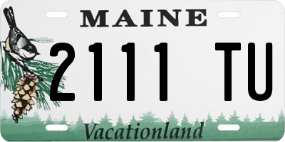 ME license plate 2111TU