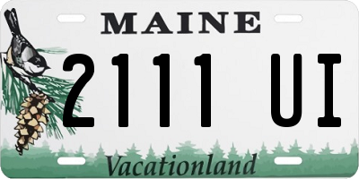 ME license plate 2111UI
