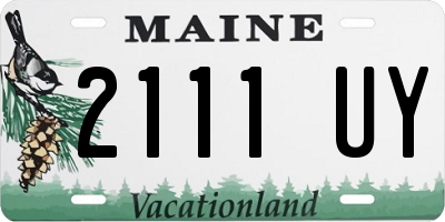 ME license plate 2111UY