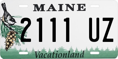 ME license plate 2111UZ