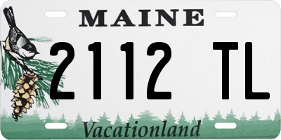 ME license plate 2112TL