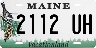 ME license plate 2112UH