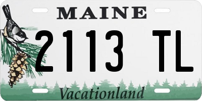 ME license plate 2113TL