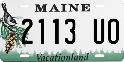ME license plate 2113UO
