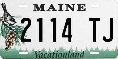 ME license plate 2114TJ