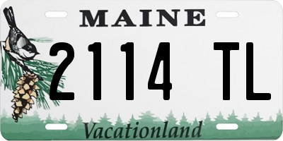 ME license plate 2114TL
