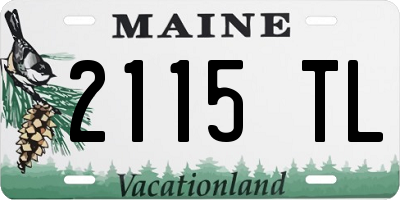 ME license plate 2115TL