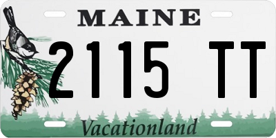 ME license plate 2115TT