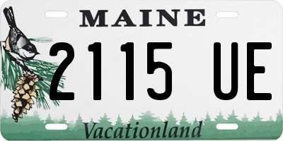 ME license plate 2115UE