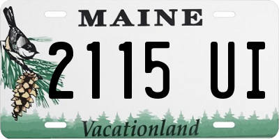 ME license plate 2115UI