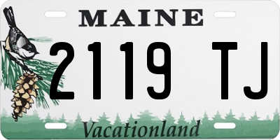ME license plate 2119TJ