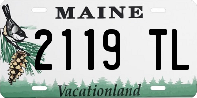 ME license plate 2119TL
