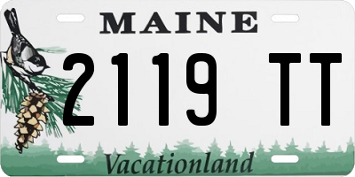 ME license plate 2119TT