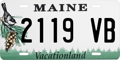 ME license plate 2119VB