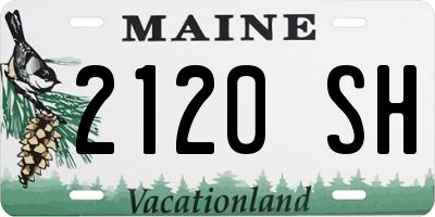 ME license plate 2120SH