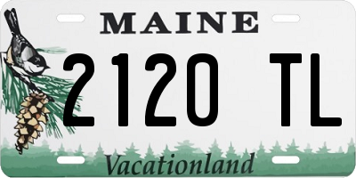 ME license plate 2120TL